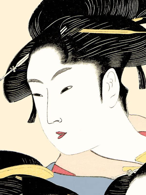 Amazon.co.jp: JHA 絵画 アート額絵 日本の名画 浮世絵 美人画 喜多川