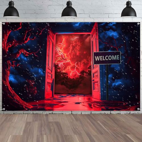 TOAOFY 5×3ft Horror Forest Background, Reversing World Gate Backdrops, Halloween