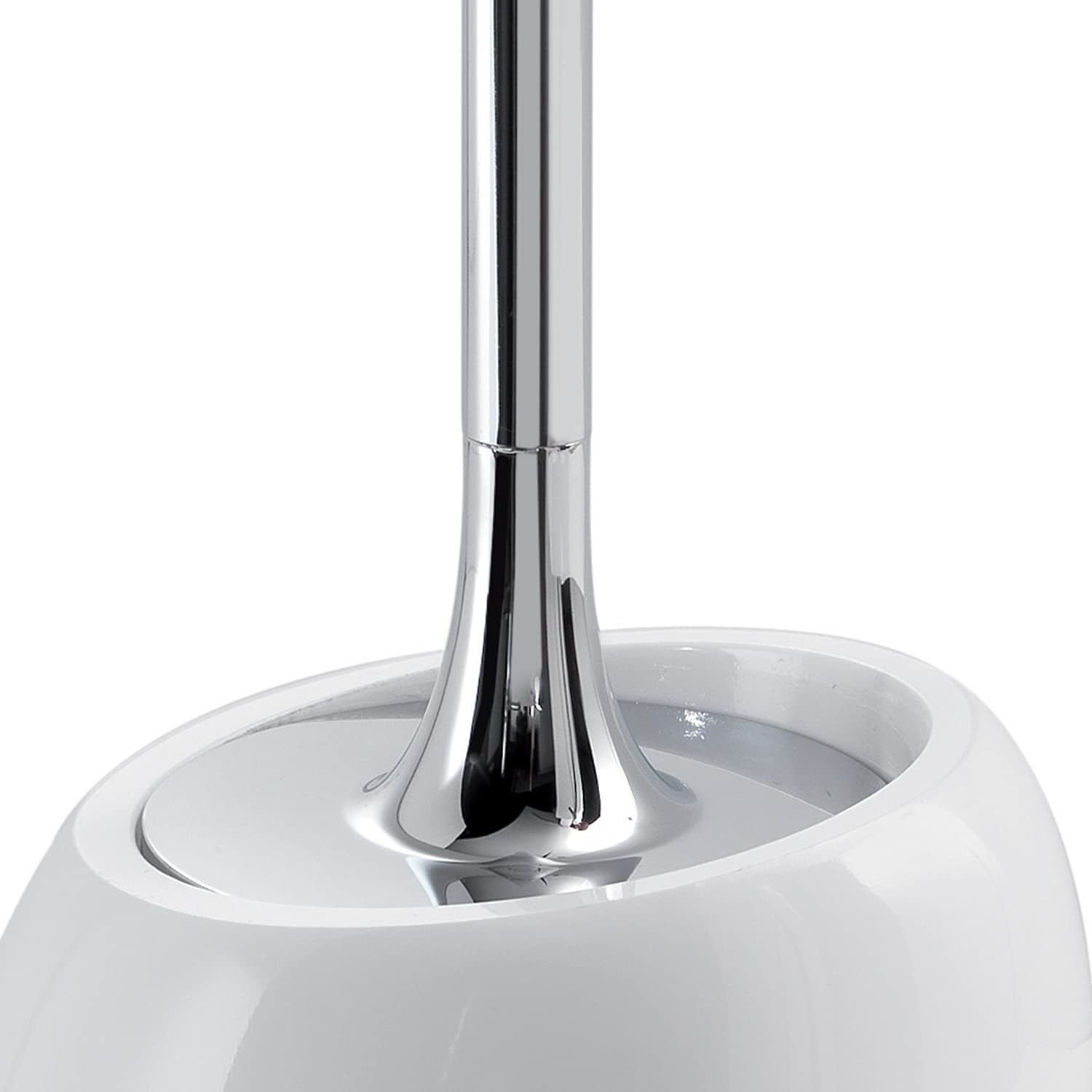 Gedy G-Iside Blanco, Medidas y Peso escobillero: 45,8 x 12 x 11,6 cm y 1,295 kg, Fabricado en Resina y Arena, escobilla para Inodoro diseño R&S, 2 años de garantía, única
