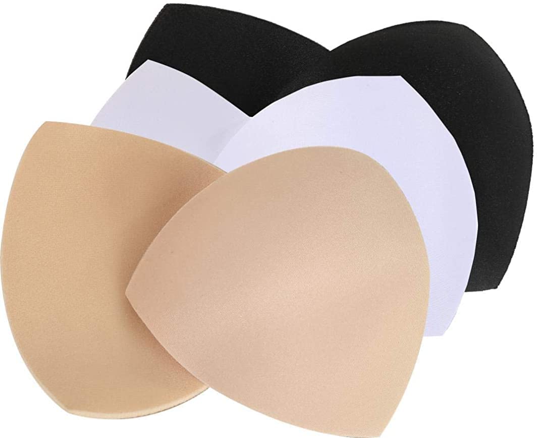 Womens Removable Smart Cups Bra Replacement Inserts Liner Pads 3 Pairs In Set-image-7