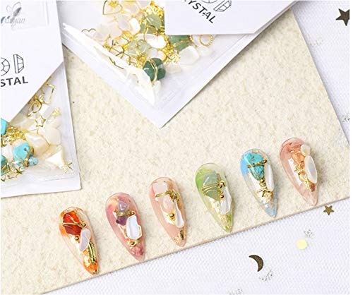 Miniatura 3 de Gran variedad de tamaños para decoración de uñas, joyería de arte de uñas de piedra, piedra de cristal, decoración de uñas, pieza de concha de arte