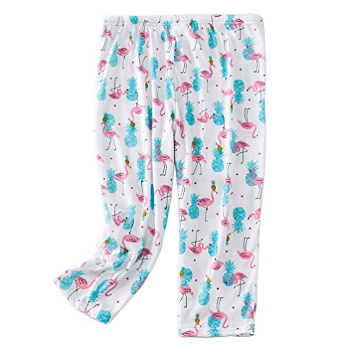 Image of ENJOYNIGHT Women's Capri Pajama Pants Lounge Causal Bottoms Print Sleep Pants