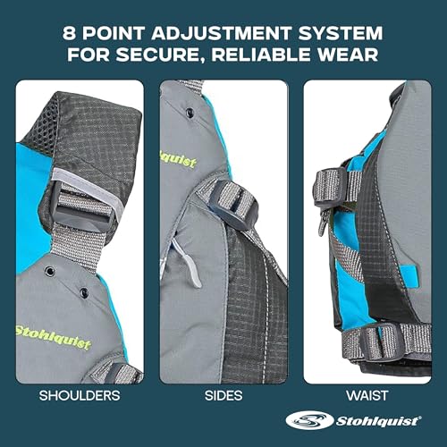Stohlquist Women's Betsea Lifejacket (PFD) (Gray, XX-Large)
