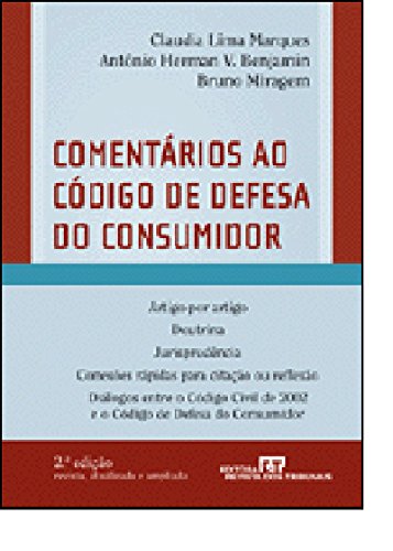 Capa de Comentarios Ao Codigo De Defesa Do Consumidor