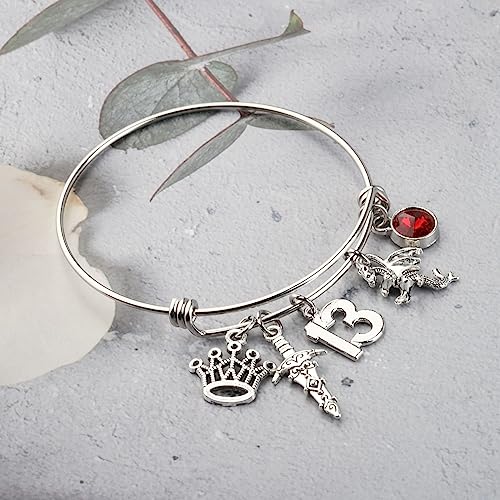 Image of AKTAP a Court Of Roses Jewelry T f Glass Inspired Bracelet for S The 13 Fan Gift (The 13 bracelet)