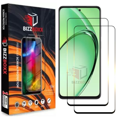 Image of Compatible With OPPO K12x 5G Tempered Glass Screen Protector With Precise Edges - High Definition, Shatterproof, Easy Install, Anti-Fingerprint (OPPO K12x 5G) - Pack of 2