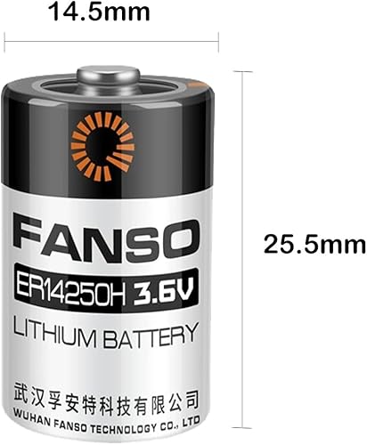 Miniatura 2 de POWCAMAH - Paquete de 2 baterías de litio FANSO ER14250H ER14250 12AA 3.6 V de 1200 mAh para reloj de perro R9 R12 receptor, monitor de movimiento