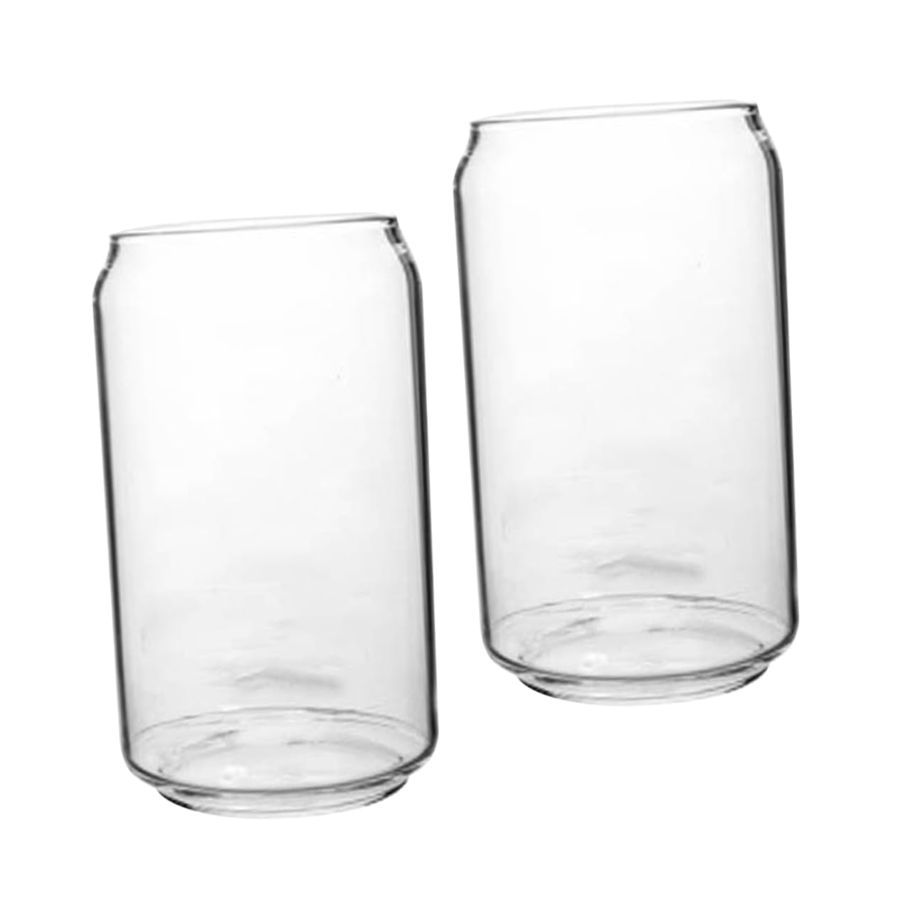 VINTORKY 2pcs Glass Can Clear Tumblers Martini Glasses Soda Can Glasses Decorative Wine Glasses Coffee Cappuccino Cup Transparent Glasses Travel Coffe Mug Cocktail Glasses Bar Beer Cup