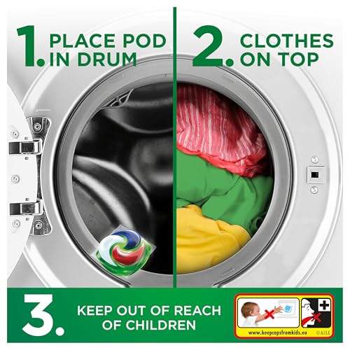 Ariel Platinum PODS®, Washing Liquid Laundry Detergent Capsules 60 Washes, +Extra Stain Removal, Remove Even 7-Day Dried-in Stains - Image 6