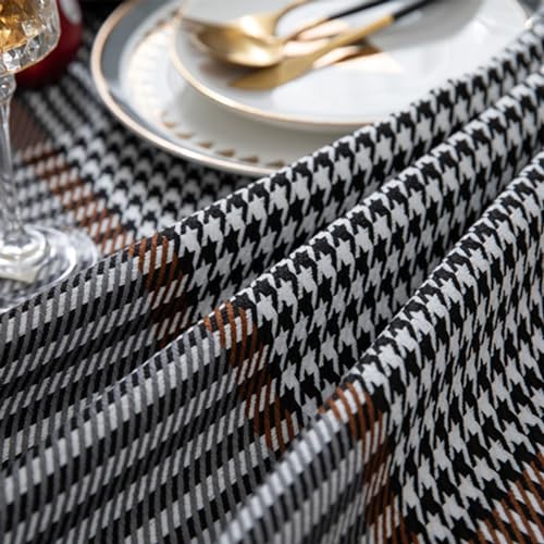Nappe en polyester lavable KAISUN avec franges, style sophistiqué