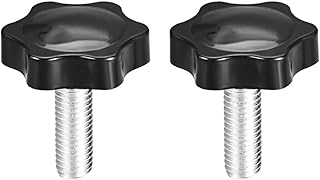 Tool parts Clamping Screw Knob 38mm Dia Plum Hex Shaped Grips Knob M10 x 25mm Thread - 2pcs