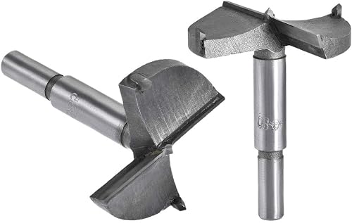 Boxonly 2Pcs Woodworking Hole Opener Drill Bit 55mm+60mm Forstner Drill Bits Tun