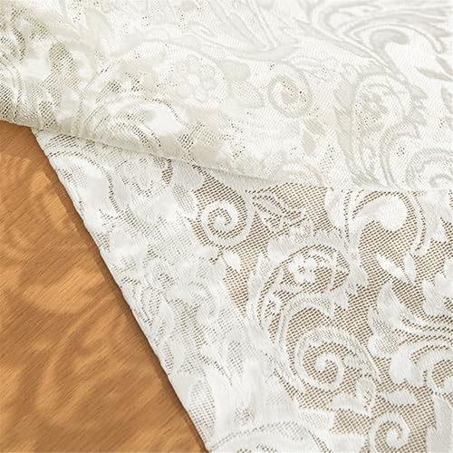 Nappe rectangulaire dentelle 137x274 cm pour grands repas de famille et extérieur - 7