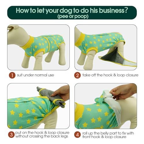 Image of Kuoser Recovery Suit for Dogs After Surgery, Female Dog Onesie for Surgery
