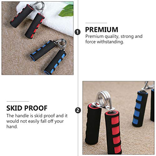 4 peças de aperto de mão BESPORTBLE, fortalecedor de aperto de dedo de mola expansor de aperto manua