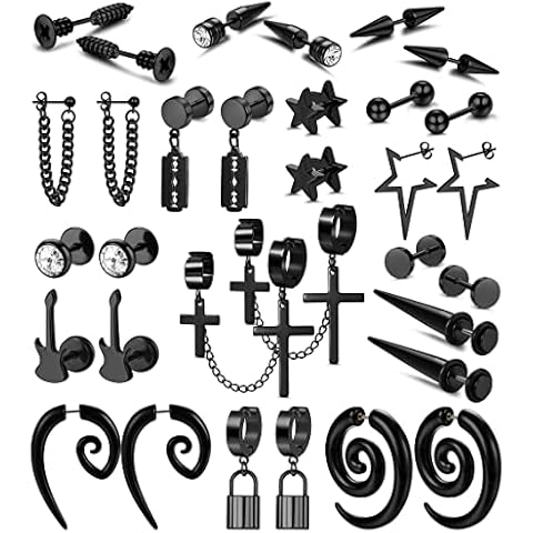 Morfetto 16 Pairs Punk Dangle Earrings Cover