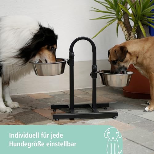 Kerbl Pet Futterbar inkl. Näpfe 2x2800ml beidseitig höhenverstellbar