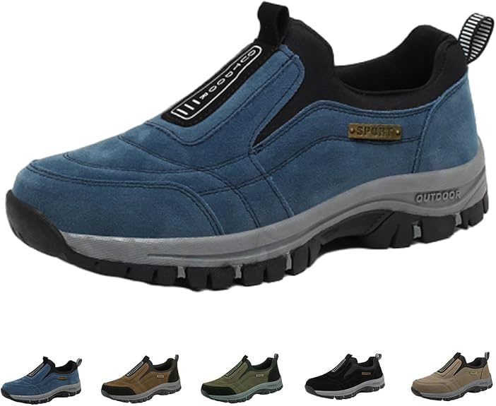 Enjerr Orthopedic Shoes for Women and Men, Arch Support Non-Slip Walking Sneakers, Slip-On Walking Sneakers