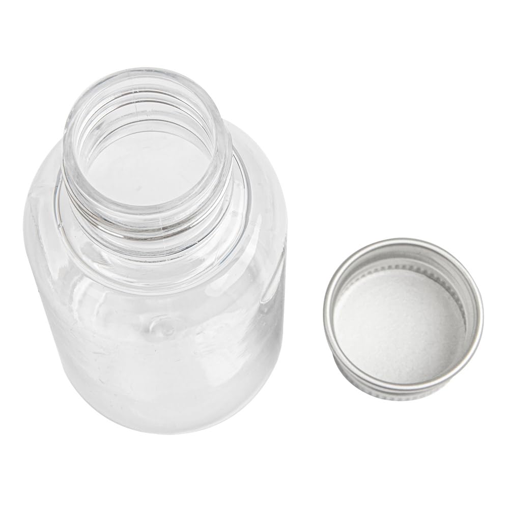 García de Pou 210.68 Frascos con Tapón Aluminio, 60 ml, Diámetro 4 x 8.1 cm, 100 unidades, Transparente