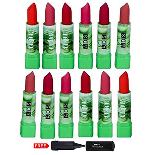 Image of Aloevera Matte Lipstick-3314 With Kajal -Softening, Shine, Moisturizing, Makeup