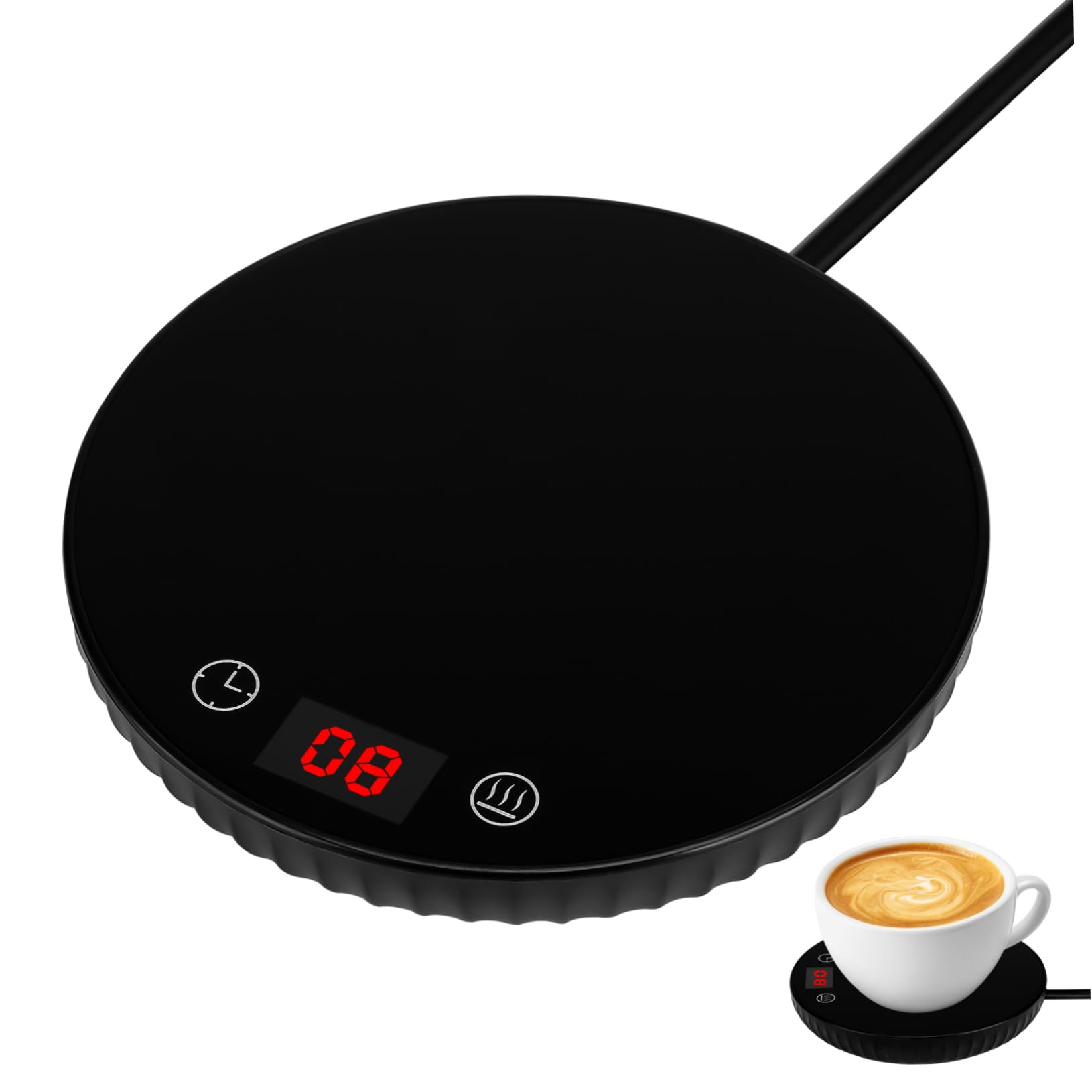 Mikinona Cup Warmer Electric Mug Heater Safe Design Reusable Coaster Warm Coasters for Home