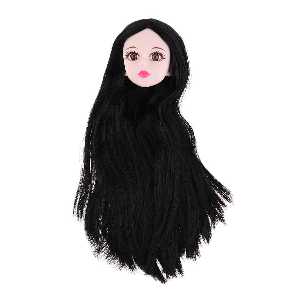 CALANDIS™ 1/4 BJD Head Sculpt with Black Hair Doll Replacement Body Part Accessory | Full Size, SD | Dollfie & BJDs | by Brand, Company, Character | Dolls-picture-20