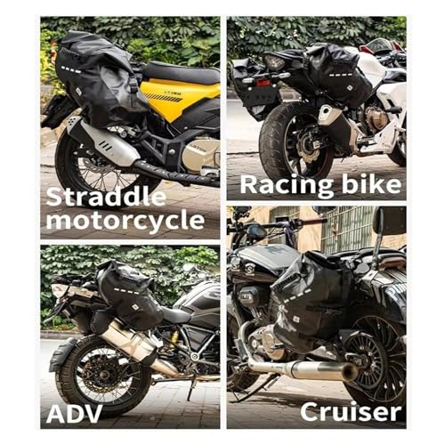 Solución de almacenamiento impermeable y universal para equipaje de moto en ruta 6