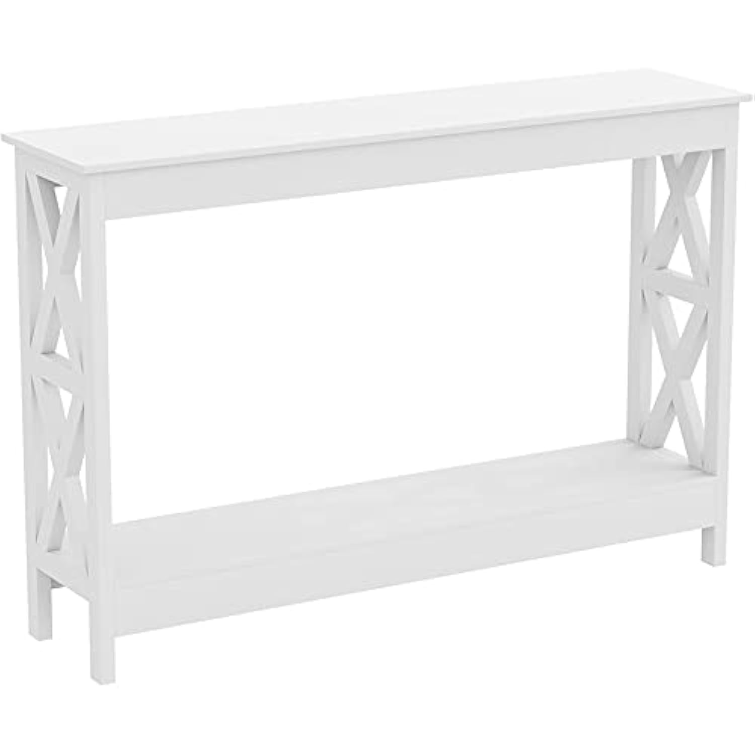 Safdie Console Sofa Table, L48xW12xH32inches, White