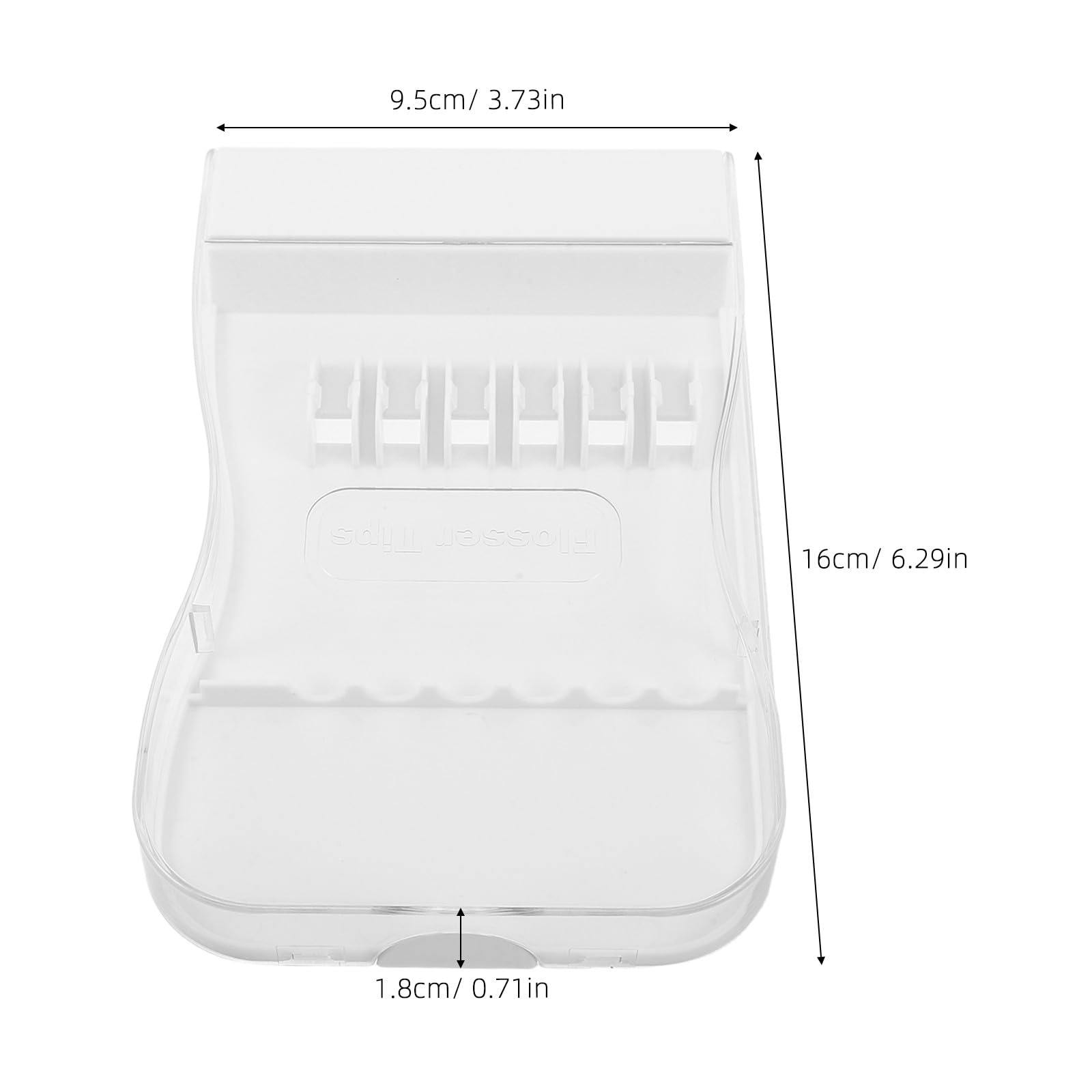Yardwe Boîte de rangement pour 3 embouts de jet dentaire - Étui de voyage compatible avec Waterpik - Rangement pour embouts d'hydropulseur dentaire avec 6 compartiments 16 x 9,5 x 1,8 cm