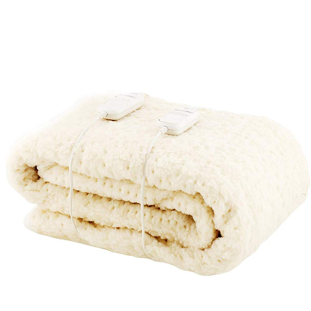 Monogram by Beurer Komfort Heated Mattress Cover - Dual Control | Fully fitted with deep elasticated skirt | Machine washable | 6 temperature settings | Extra soft & breathable | Super King 180x200cm