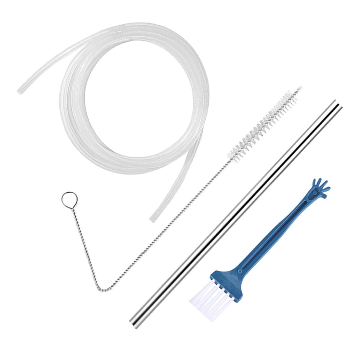 NUOBESTY 3 Set Set di tubi della macchina da caffè Kit accessori per caffè espresso spazzola tubolare tubo flessibile kit tubo prolunga distributore di sapone kit spazzole a tubo plastica
