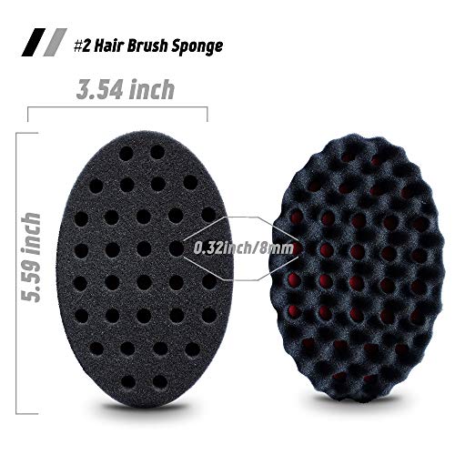 Twist Hair Sponge, Dread Sponges Brush For Men Women Curls, 3 Large Curling Sponges With 1 Hand Sponge For Natural Hair #TOP5