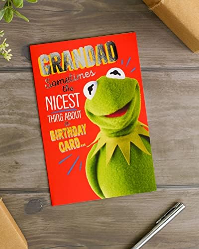 The Muppets Grandad Birthday Card - Funny Birthday Card for Him - Kermit The Frog