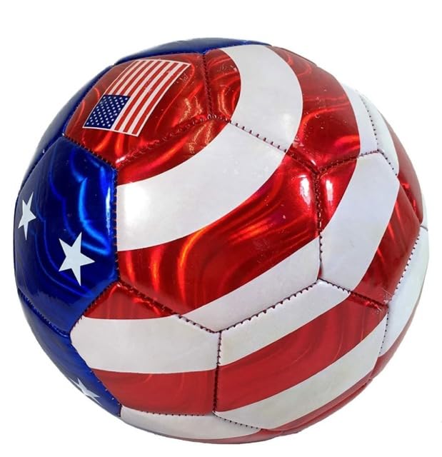 Amazon | GKGen サッカーボール アメリカ国旗デザイン サイズ4 レッド
