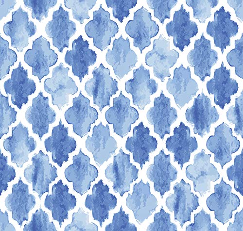 Image of DWELLSINDIA Watercolor Moroccan Pattern Vinyl Self Adhesive PVC Wallpaper Waterproof, Scratch Resistant, Laminated (41cm x 244cm, Multicolor, Matt)