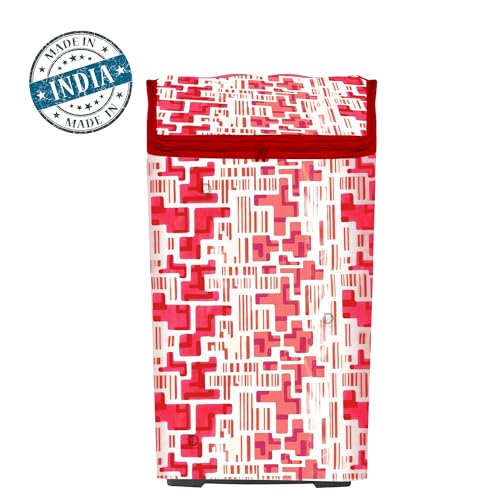 Image of Top Loading Washing Machine Appliance Cover (Size : 58X58X89 cms ) (Red)
