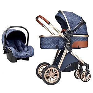 Kinderwagen 3 in 1 Baby Buggy Pasgeboren Draagbare Reiswagen Royal Luxe Hoge Landschap Opvouwbare Baby Kinderwagen…