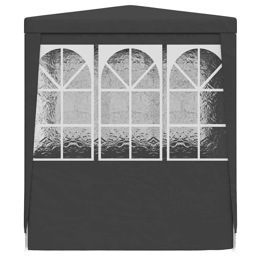 Tonnelle de Jardin, Tente de Réception Pavillon Barnum de Jardin avec parois 2,5x2,5 m Anthracite 90 g/m²