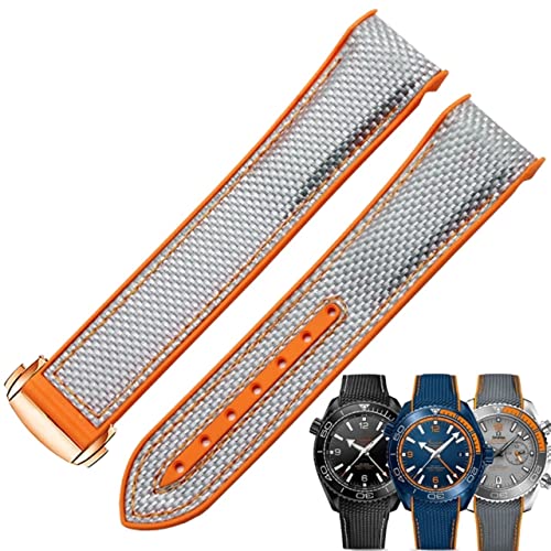Bracelet montre 22 mm Planet Ocean en silicone de qualité supérieure