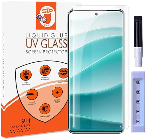 Image of Premium UV Tempered Glass Screen Protector For Redmi Note 14 Pro 5G / Note 14 Pro+ Plus 5G (6.67 Inch, Pack of 1) Full Adhesive UV Curved Case Friendly HD Clarity