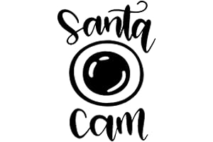 Santa Cam Decal, Christmas Sticker, Ornament Sticker