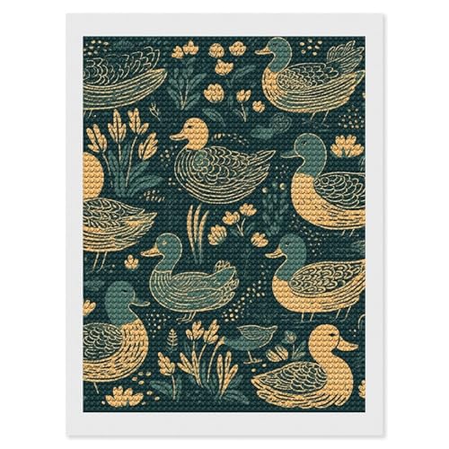 Diamond painting adulte canard mosaïque strass loisir créatif