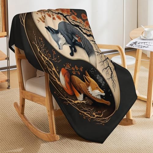 Couverture Renard Douillette et Chaude le Cadeau Cocooning Idéal en Flannel - 5