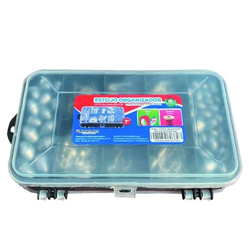 jogá Kit Pesca Esportiva Estojo Anzol Girador Chumbadas De Pesca - 50 Peças