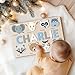 Zuzu Puzzle Custom Handmade Jigsaw Puzzle for Toddlers, Baby Boy and Girl 1st Birthday Gift, Boy, Girl One Year Old Gift, Preschool Learning Activities Vintage Wooden Toys, Zuzu Personalized Puzzle