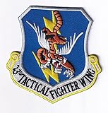Squadron Nostalgia LLC 23rd TFW Flying Tigers Patch - with Hook and Loop, 3.5'