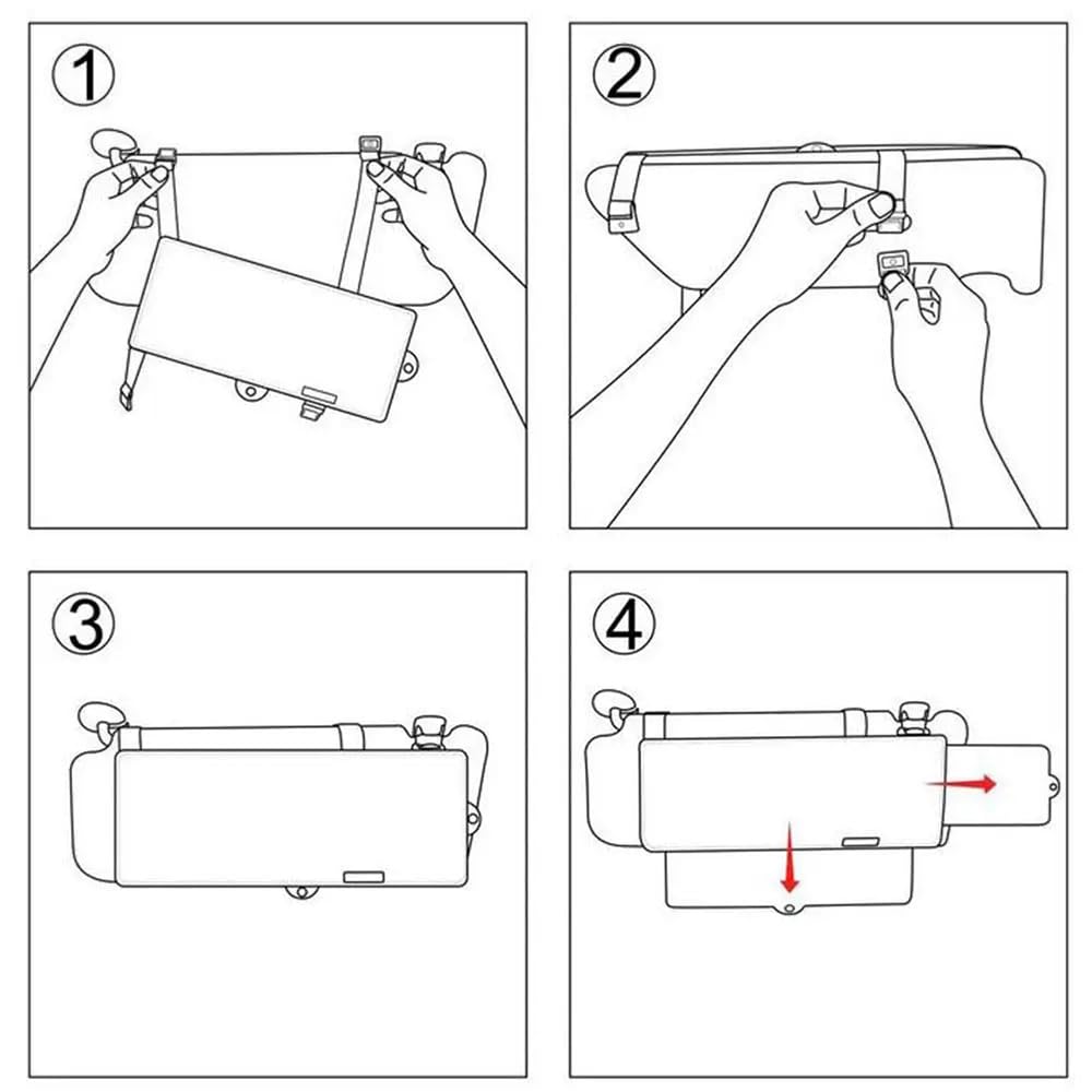 NEWFUN Extensor de Parasol para Coche, Antideslumbrante Protector Ventana Coche,Parasol Coche Delantero,Antirreflejante y Anti-Ultravioleta Opaco, para Conductor o Pasajero del Asiento Delantero