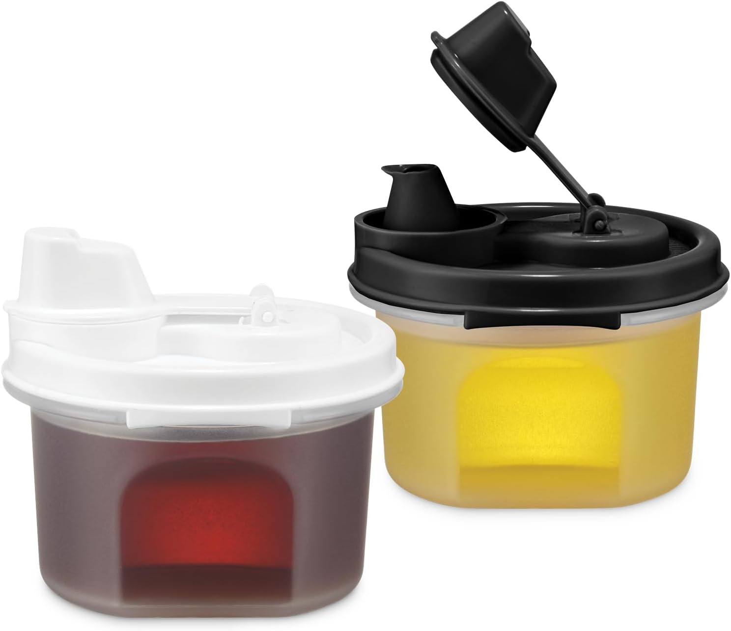 SIGNORA WARE Olive Oil and Vinegar Dispenser Set – 6.5oz Small No-drip, Airtight, Leakproof Oil Dispenser Set for Camping, BBQ, Kitchen- Vinegar, Soy Sauce Cooking, Salad Dressing Bottles 2 pc. set