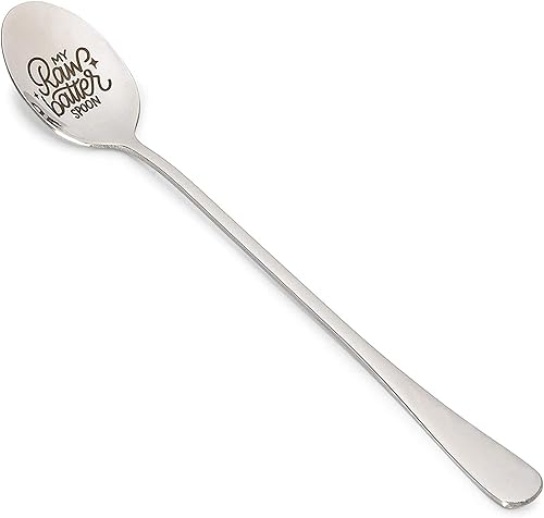 Miniatura 3 de Cuchara grabada de acero inoxidable con caja de regalo, My Raw Batter Spoon (7.8 pulgadas)