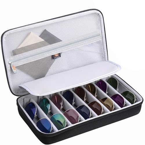 Étui de voyage pour lunettes Legestori : boîte de rangement rigide EVA